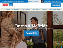 Tablet Screenshot of burnsandmcbride.com
